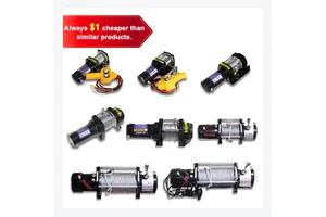 Professional 13500lbs Steel Electric Recovery Winch 24V High Performance off Road Dual Remote Controllers 100m Lifting Height