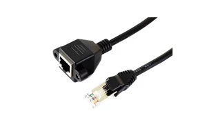 BSSY)RJ45 Ethernet Extension Cable, Nickel-Plated Iron Protection, Effective Interference Shielding, Flexible PVC