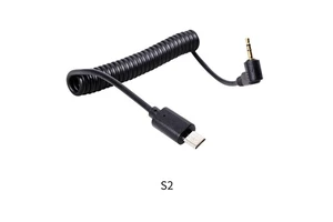 Zhiying SLR Camera Shutter Release Cable with Spring Wire Electric Slide Rail Connection 2.5mm Plug C1C3N1N3S2