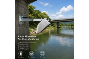 Radar Flow Meter Open Channel Water Velocity Level Sensor for River Monitoring Irrigation Canal Reservoir Hydrology Station