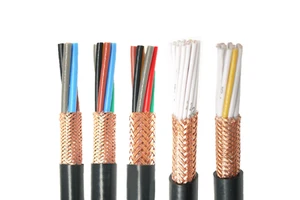 Multicore Bare Copper Conductor CE RoHS Certified RVVP Model PVC Insulated Flexible Control Cable 0.5mm 0.75mm 1mm 1.5mm GEMT