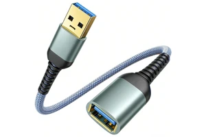Long Extension Cord USB Extension Cable Factory Custom 3.0 3.2 5Gbps 1m 2m 3m Nylon Braided USB Male to Female Extension Cable