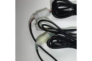 New 2000mm Industrial Car Power Cable Assembly 2464 22Awg 300V 5-Core 4-Pin Copper Conductor PVC Low Voltage 10A Clip ROHS