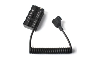 Universal D-Tap To NP-F550 Replacement Dummy Battery Power Adapter Spring Wire Coupler Power Cable For Sony Nikon Canon Cameras