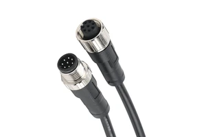 Factory Custom for IP67 Waterproof M12 to RJ45 Industrial Ethernet Cable with FTP Shield 10 Gbps Copper Conductor 4/8 Pin