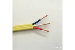 2 Core 1.5mm Stranded Flexible Electrical Cable 450/750V 90 PVC V-90 Insulated Sheathed CU/CCA Flat TPS Cable Wire Home