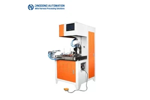 DG-R08 Automatic 8 Shape Cable Winding Tying Machine Wire Coiling Bundling Equipment for USB HDMI Data Power Cable 50mm Bundle