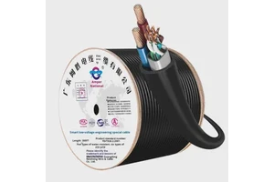 Factory Customized Weatherproof Ethernet Cable 4-core/8-core Oxygen-Free Copper Integrated Power & Network Cable