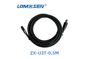 Lomosen ZX-U3T-1M USB Industrial Camera Cable Multi-material Metal Core PVC Coating Micro-B Male Male Connectors-Multiple