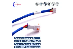 Custom Cable Assembly High Quality PVC/Nylon Jacket & Copper Conductors 220V for Automotive Light Bar and Electronics