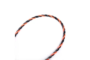 Non-Conductive Twisted Polyester Fish Tape Red/Black Braided for Safe & Easy Cable Routing in Homes & Offices