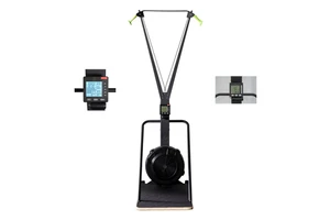 Industrial Strength Air Resistance Ski Ergometer With Commercial Durability and Heavy Duty Flywheel for High Traffic Gyms