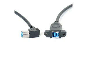 USB3.0 Right-angle Male-to-female Extension Cable Data Transmission Copper for Industrial Cameras Printers Personal Computers
