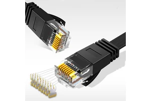 Customized Cable Manufacturer Flat Cat5E Cat6 Rj45 Patch Cord Ethernet Network Cable