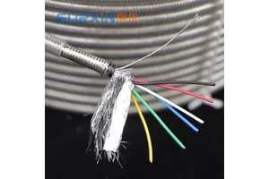Dual Shielded Electrical Cable Wire Load Cell 6 Connector 24AWG Sensor Cable
