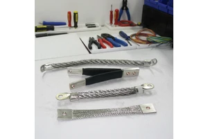 BRI OEM Copper Braided Flexible Tinned Busbar Terminal Wire for Industrial Electric Power Transmission-Drillable & Customizable