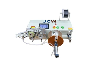 JCW-WB05 Smart Design Semi Automatic Wire Cutting Measuring Coiling Winding Cable Drum Rewinding Tying Machine