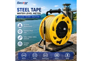 Steel Tape Water Level Meter Groundwater Level Gauge for Observation Well Borehole Reservoir Water Depth Monitoring with Alarm