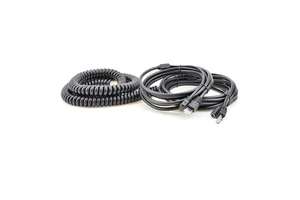 Custom RJ45 Network LAN Patch Cord Ethernet Curly Spiral Cat5e Power Extension Barrel Jack Plug Splitter Coiled Spring Cable