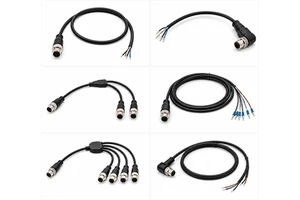 Custom M12 Sensor Cable Assembly for Industrial Automation Equipment