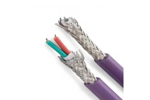 Purple Shielded Wire Communication Bus Cable