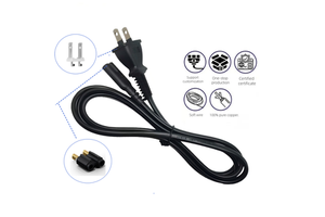 Safe Compliant 1.83m C7 Computer Home Appliance Industrial Power Cord IEC Plug 10A Rated IP20 Protection Durable Extension