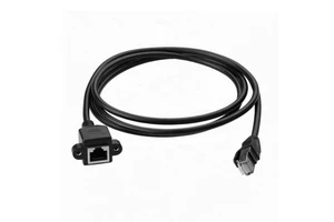 0.3m to 5m RJ45 Male to Female Screw Panel Mount Ethernet LAN Network Extension Cable (0.3m/0.5m/0.6m/1m/1.5m/2m/3m/5m)