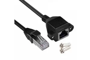Extension Network Cable RJ45 Male to Female Extension Wire With Screw