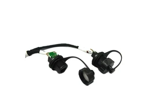 IP68 Network Waterproof Extension Cord RJ45 Female Molding Cable Assembly with 20cm Cable Interface Connectors Product