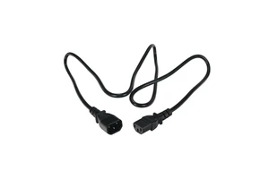 10A 250V 18AWG IEC C13-C14 Power Extension Cord for Instrumentation Use Copper/PVC Cable 1.5m Length