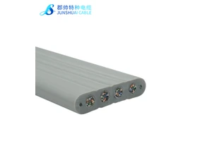 CCTV Traveling Cable TVVBG CAT6 CAT5E Elevator Network Cable 4Pairs With Wire Rope Flat Cable TVVBG STP SFTP Cable