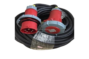 IP67 32A Connectors Flexible Rubber Power Cable with Copper Conductor Audio Electrical Supply