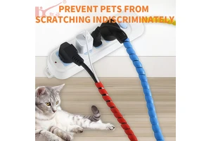 Durable Spiral Cable Wrap Tube Wire Harness Protection Flexible Plastic Cable Organizer Anti Wear Spiral Sleeve