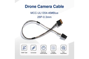 ICape Customizable Ultra-Fine High-Frequency Camera Cable MCC-UL1354-16P-0.3mm FFC/FPC Connector Tinned Copper Conductor Harness