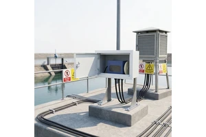 Clouds Float & Counterweight Water Level Monitor RS485 Modbus & Parallel BCD for Small Bore Stilling Well (ID≥10")