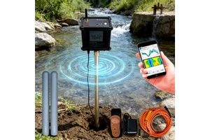 Hydrological Survey Mining Industrial Grade 100M Groundwater Locator Portable Water Detection Instrument Anti Interference Tool