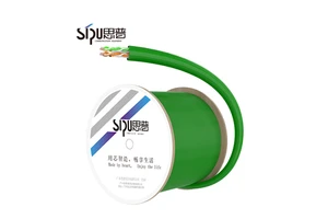 SIPU High Speed Cat6 LAN Cables 305m Box UTP/FTP/SFTP Ethernet Cable Stranded CCA PVC Jacket CE Certified
