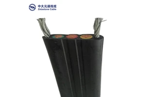 Wholesale Multi Cores Flat Control Cable Fine Stranded Bare Copper Wire Conductor Special PVC Insulated Power Hoist Cable