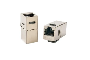 RJ45 Keystone Jack For Network Cable Extender Cat6 FTP Inline Coupler Modular Extension Adapter