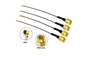 WiFi Antenna Pigtail SMA Male Plug Connector UFL U.FL Coaxial Cable 1.13mm Mini Extension Cable for Mini PCIE Network Cards