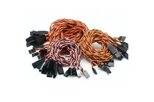 90CM 100CM Twisted Wire Anti-Interference JR Futaba Servo Extension Cable Male to Female for RC Drone Helicopter Parts