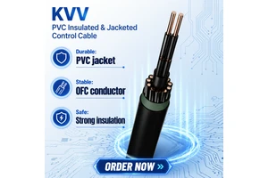 KVV KVVP Control Cable 450/750V Copper Conductor PVC Insulated PVC Sheathed Multi-Core Cable For Industrial Automation