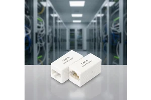 Fangbei Lan UTP Adapter Cat5e/6 Keystone Jack 8P8C Ethernet Cable Extender Inline Coupler RJ45 Female Female Package PVC