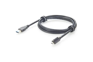 USB 3.0 5Gbps to USB C Type-C Locking Male Plug Connector Data Cable with Panel Mount Screw for Industrial Camera Machine Vision