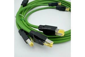 High Flexible Industrial Ethernet Cable5 4 Pair Shielded Profinet Cable EtherCat CAT5E 0.3m 0.5m 1m 6m 10m Feedback Wire