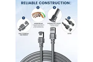 Mingyue Factory Supply Starlink Gen 3 RJ45 Ethernet Adaptor Extensions Copper Contact Satellite Internet Replacement Cable