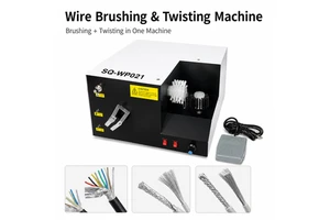 Qilin SQ-WP021 Automatic Shield Braid Brushing Wire Twisting Machine for 0.1-6mm Cable Harness Preparation AC 220V Factory Price