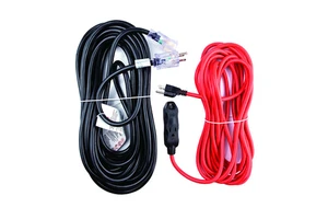 Extension Wire Cord - NEMA 5-15 14AWG SJT 50ft 125V 15A Abrasion-Resistant
