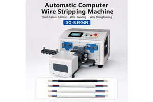 Automatic Multi Core Sheathed Cable Stripping Twisting Machine 2x2.5 Sq mm Wire Stripper for Power Cord Qilin SQ-BJ806CN