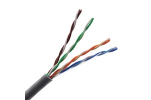 CAT5E Cable 100% Pure Copper 24AWG Low Resistance For CCTV Camera Security System
